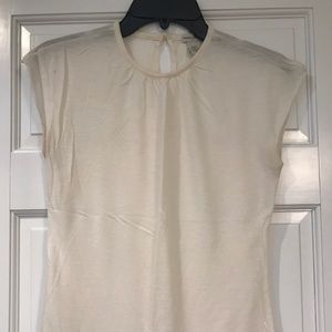 Banana Republic Factory Cream Cotton Blouse S